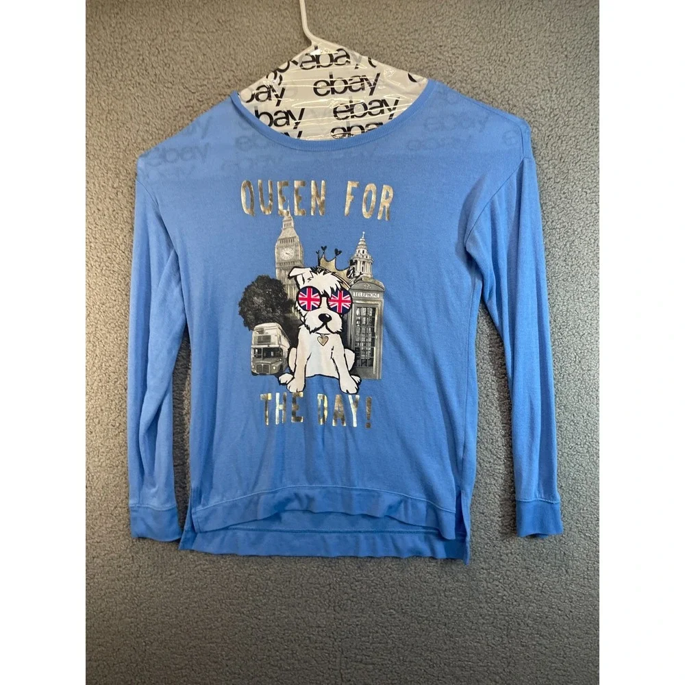 Justice Queen For‎ a Day London Blue Pullover Sweater Size 20
